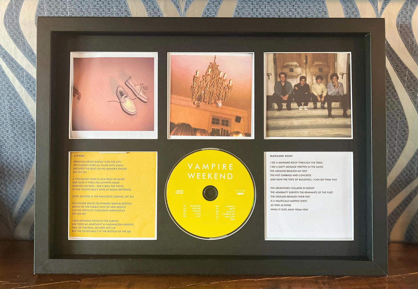 The Vampire Weekend | Vampire Weekend | Retro Mounted CD Wall Display | Frame Not Included |