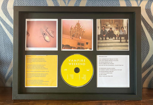 The Vampire Weekend | Vampire Weekend | Retro Mounted CD Wall Display | Frame Not Included |