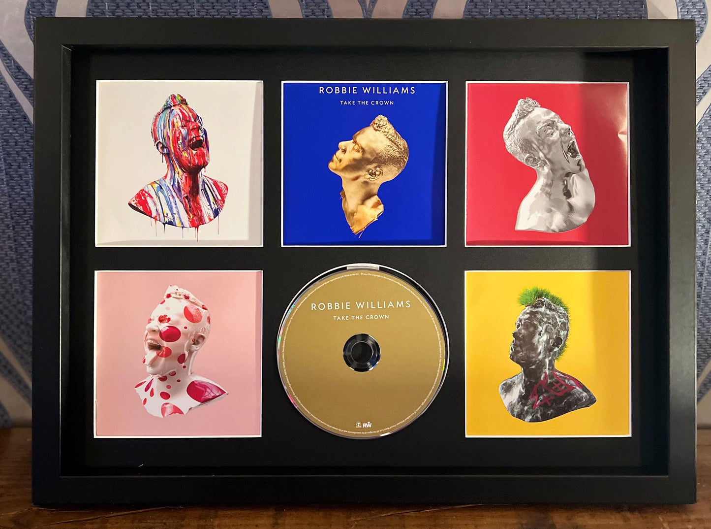 Robbie Williams | Take The Crown | Retro Mounted CD Wall Display | Frame Not Included |
