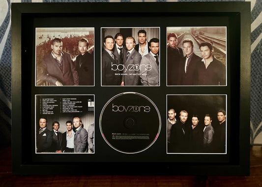 Boyzone  | Back Again...No Matter What | Retro Mounted CD Wall Display | Frame Not Included |