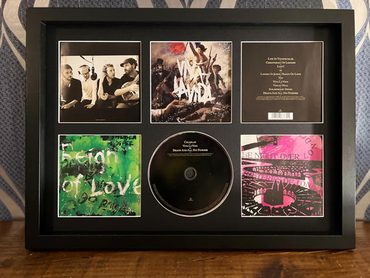 Coldplay | Viva la Vida or Death and All His Friends | Retro Mounted CD Wall Display | Frame Not Included |