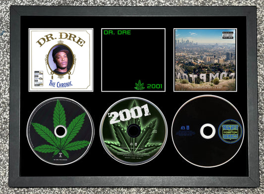Dr Dre | The Chronic | 2001 | Compton OST | Retro Triple CD Wall Display | Frame Not Included |