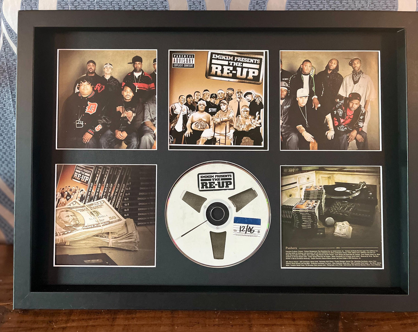 Eminem | Presents The Re-Up | Retro Mounted CD Wall Display | Frame Not Included |