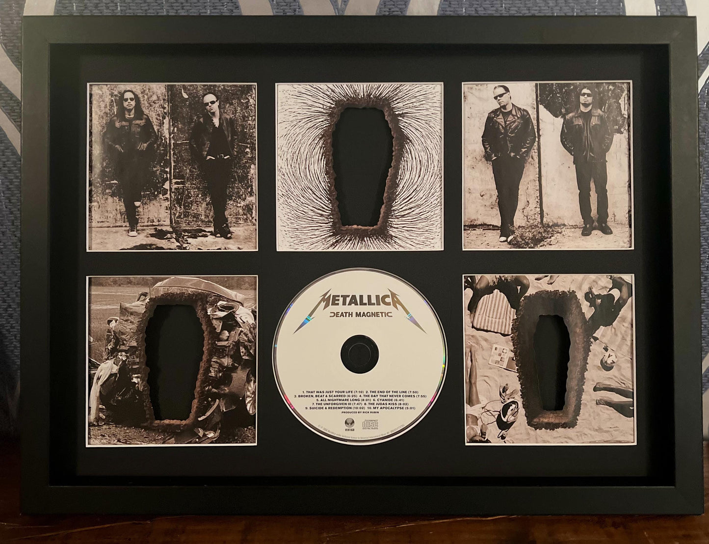 Metallica | Death Magnetic | Retro Mounted CD Wall Display | Frame Not Included |