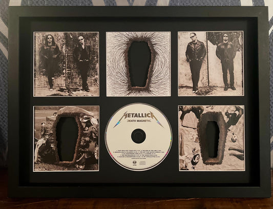 Metallica | Death Magnetic | Retro Mounted CD Wall Display | Frame Not Included |