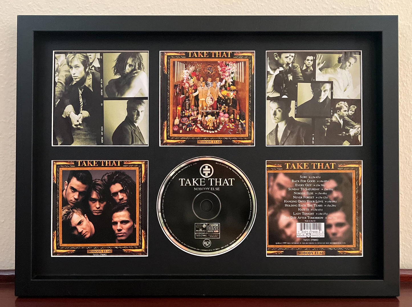 Take That | Nobody Else| Retro Mounted CD Wall Display | Frame Not Included |