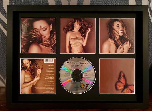 Mariah Carey | Butterfly | Retro Mounted CD Wall Display | Frame Not Included |