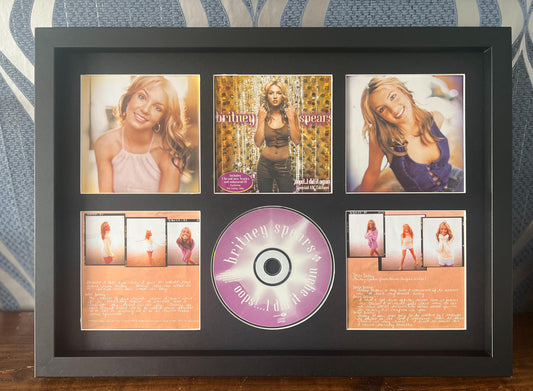 Britney Spears | Baby One More Time | Retro Mounted CD Wall Display | Frame Not Included |