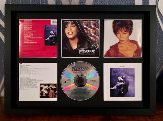 The Bodyguard | Original Soundtrack | Retro Mounted CD Wall Display | Frame Not Included |
