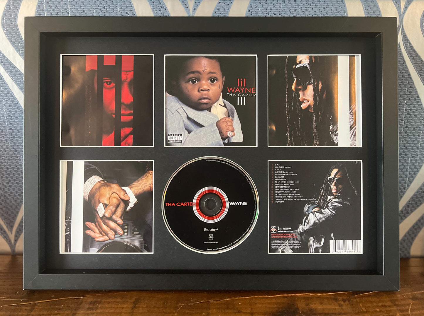 Lil Wayne | The Carter III | Retro Mounted CD Wall Display | Frame Not Included |
