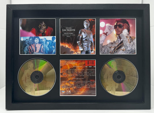Michael Jackson | Past, Present & Future Book 1 | Retro Mounted CD Wall Display | Frame Not Included |