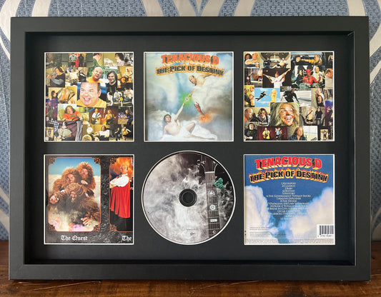 Tenacious D | The Pick Of Destiny | Retro Mounted CD Wall Display | Frame Not Included |