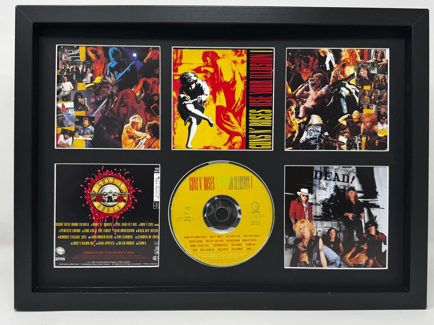 Guns 'n' Roses | Use Your Illusion I | Retro Mounted CD Wall Display | Frame Not Included |