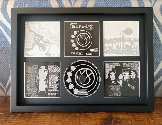 Blink 182 | Greatest Hits | Retro Mounted CD Wall Display | Frame Not Included |