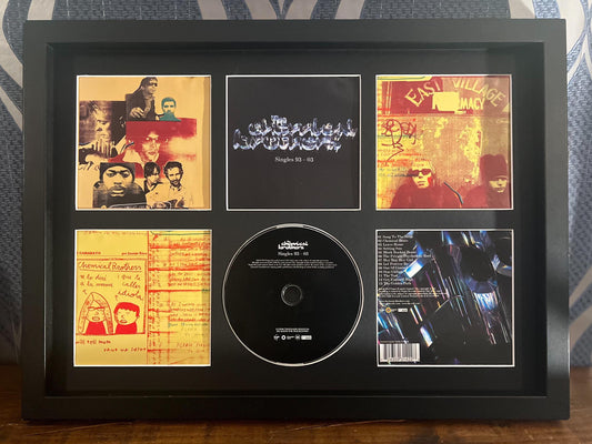 The Chemical Brothers | Singles 93-03 | Retro Mounted CD Wall Display | Frame Not Included |