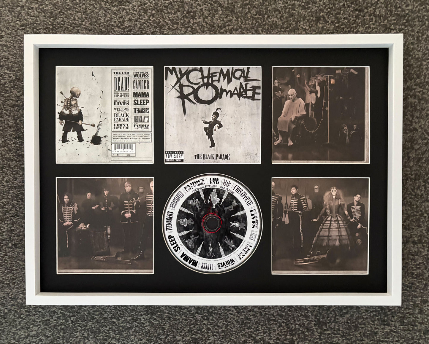 My Chemical Romance | The Black Parade | Retro Mounted CD Wall Display | Frame Not Included |